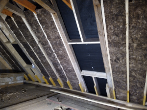 Zwischensparrend&auml;mmung Dachgeschoss